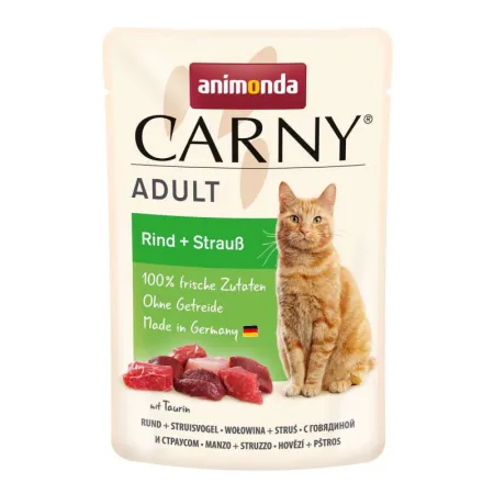 Animonda Carny Adult Cat wołowina, struś 85g